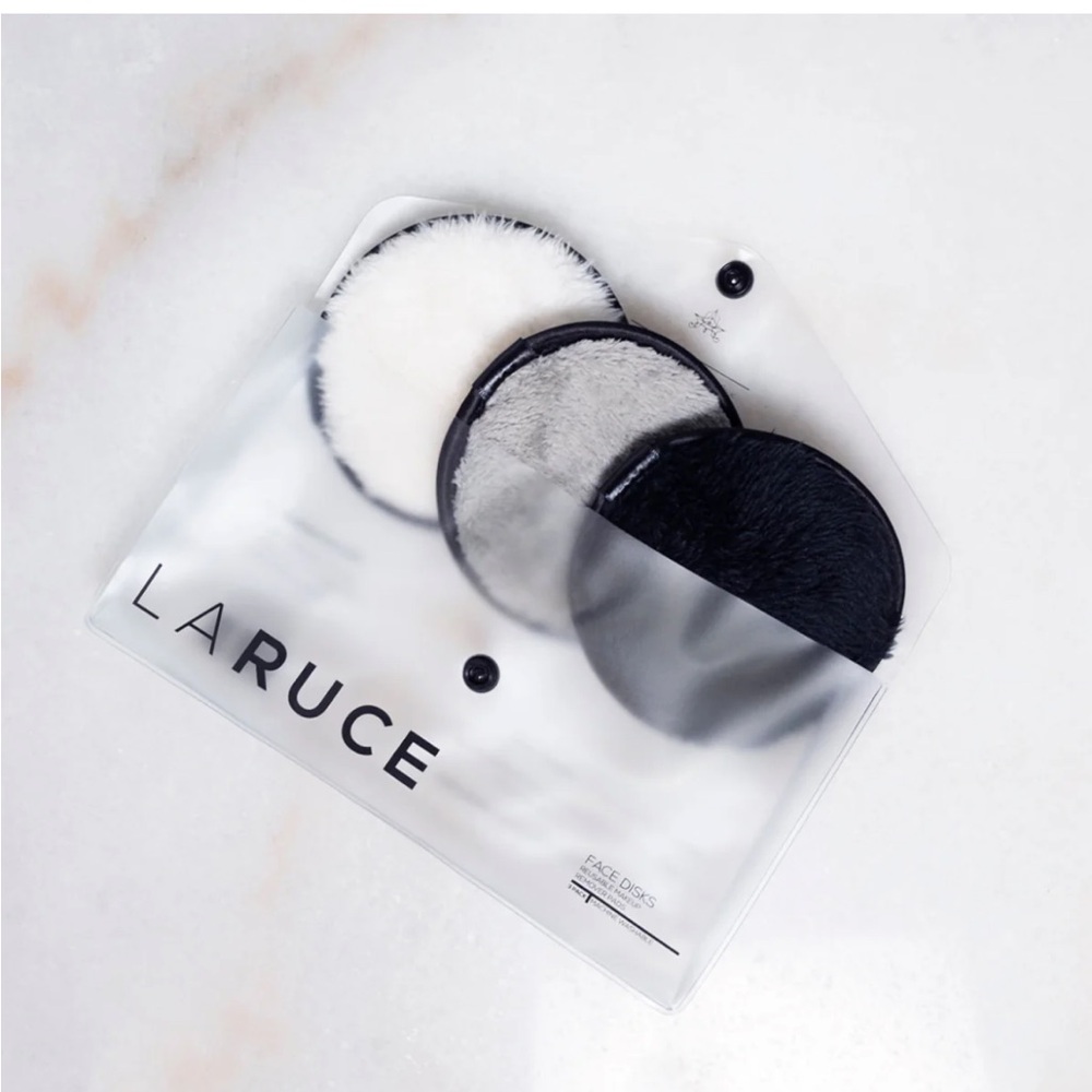 LARUCE FACE DISKS REUSABLE MAKEUP REMOVER PADS NEW